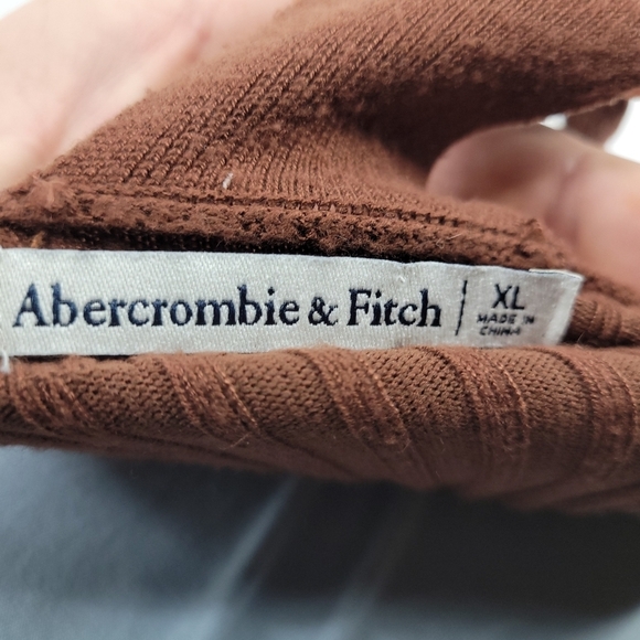Abercrombie & Fitch Womens Brown Sweater V-Neck Tank Size Xl - Picture 5 of 11